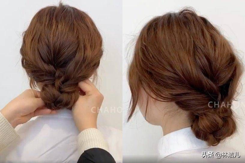 秀智最爱的低扎丸子头,温柔又知性,手残党用这4个方法也能扎好