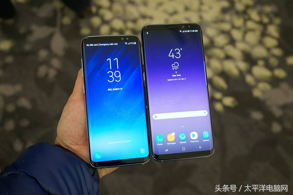 三星S8/S8 真机对比图赏:5.8寸和6.2寸,选哪款?