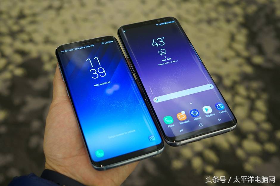 三星S8/S8 真机对比图赏:5.8寸和6.2寸,选哪款?