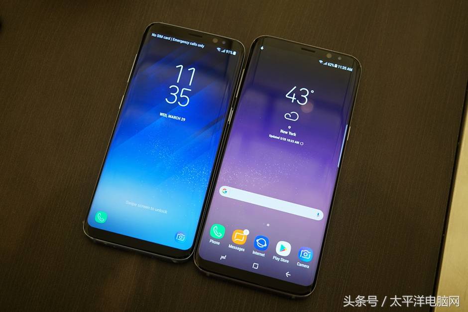 三星S8/S8 真机对比图赏:5.8寸和6.2寸,选哪款?