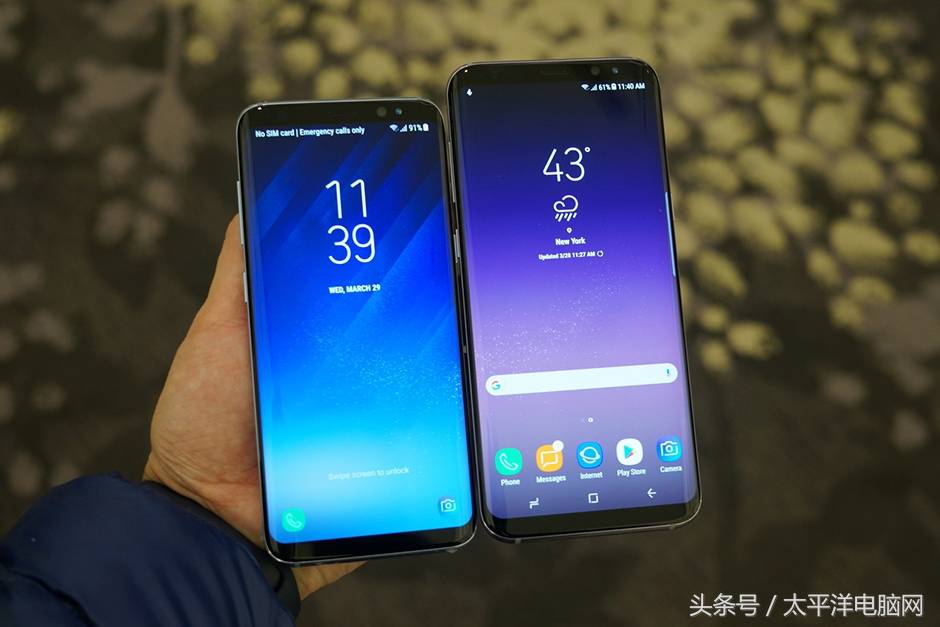 三星S8/S8 真机对比图赏:5.8寸和6.2寸,选哪款?