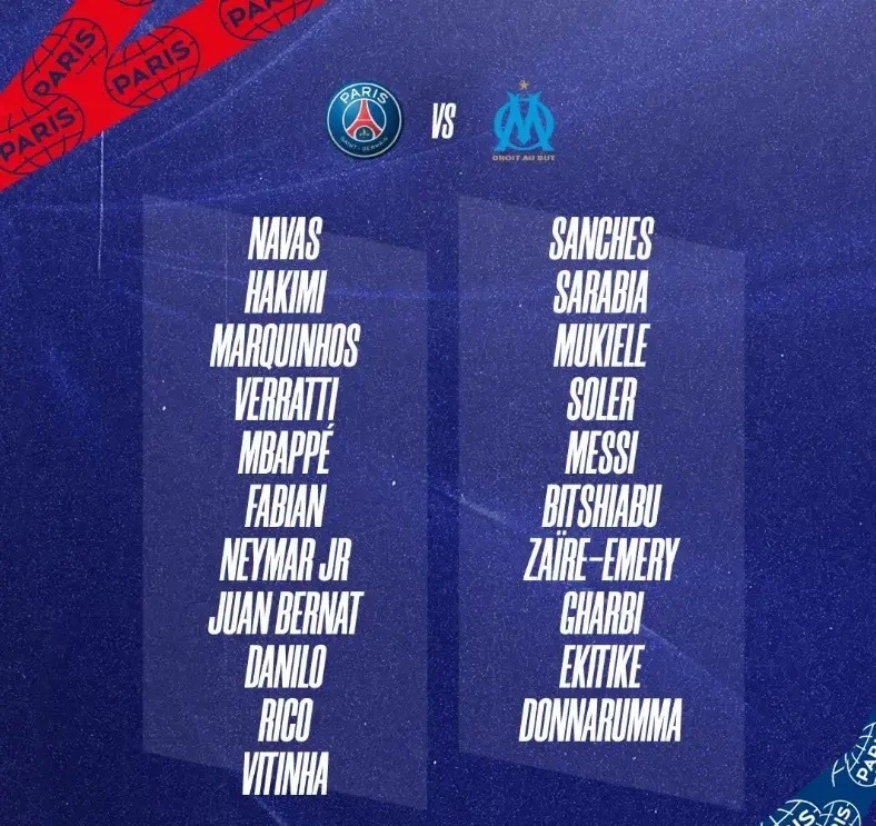 巴黎大名单姆巴佩梅西内马尔领衔 梅西缺席巴萨本轮欧冠名单