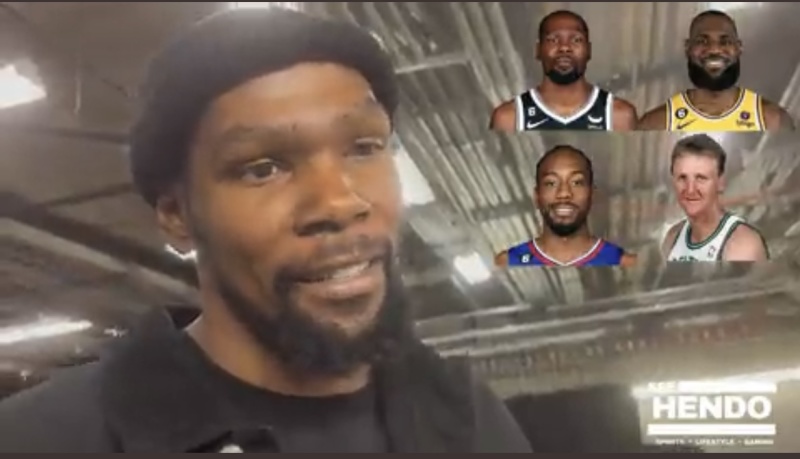 杜兰特评小前锋历史总统山:自己,勒布朗,伦纳德,伯德