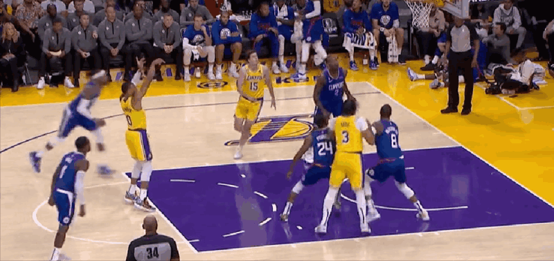 湖人威少失误 威少罚球杜兰特不敢看